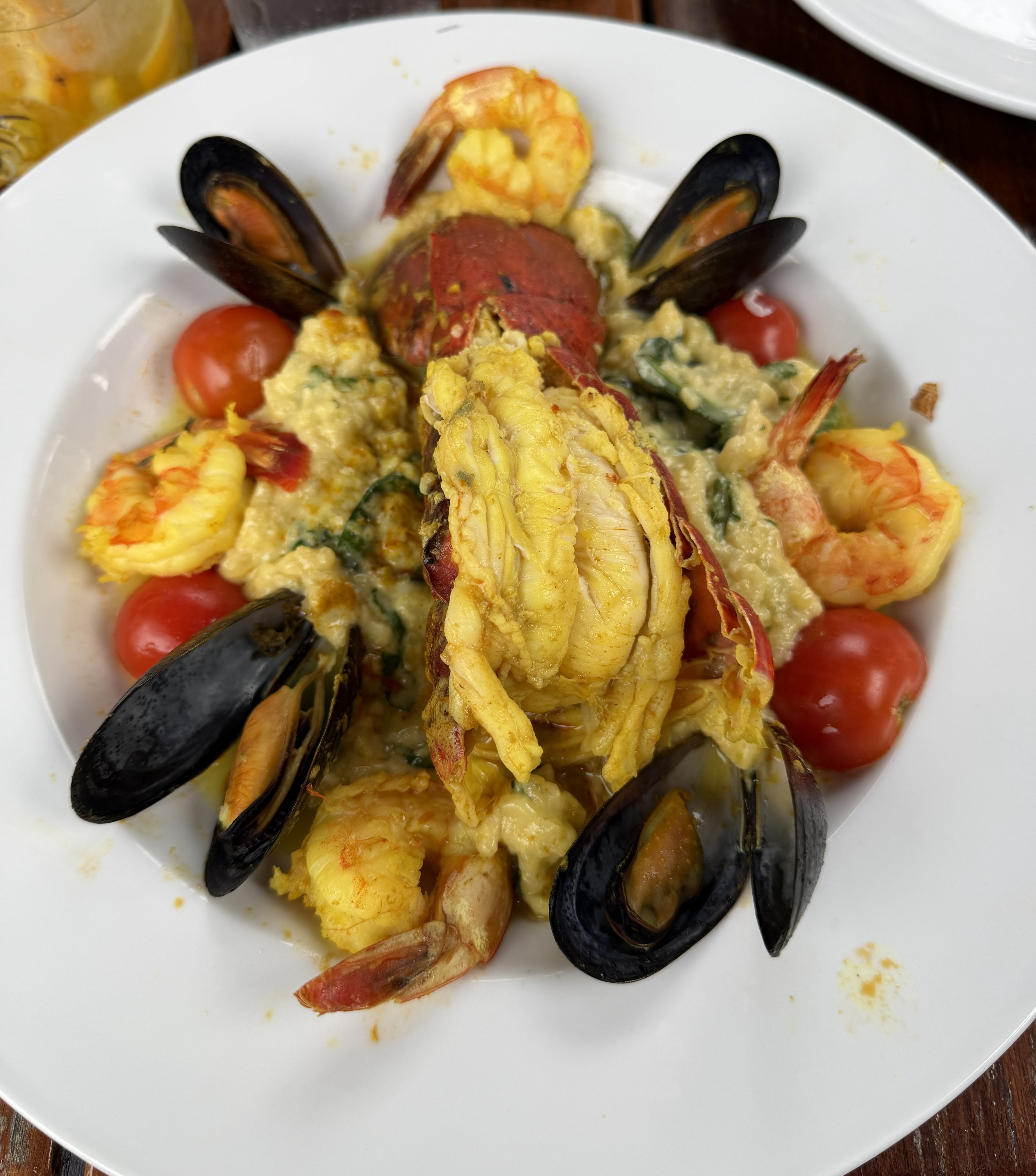 Shrimp & Risotto at Fish Camp on Broad Creek