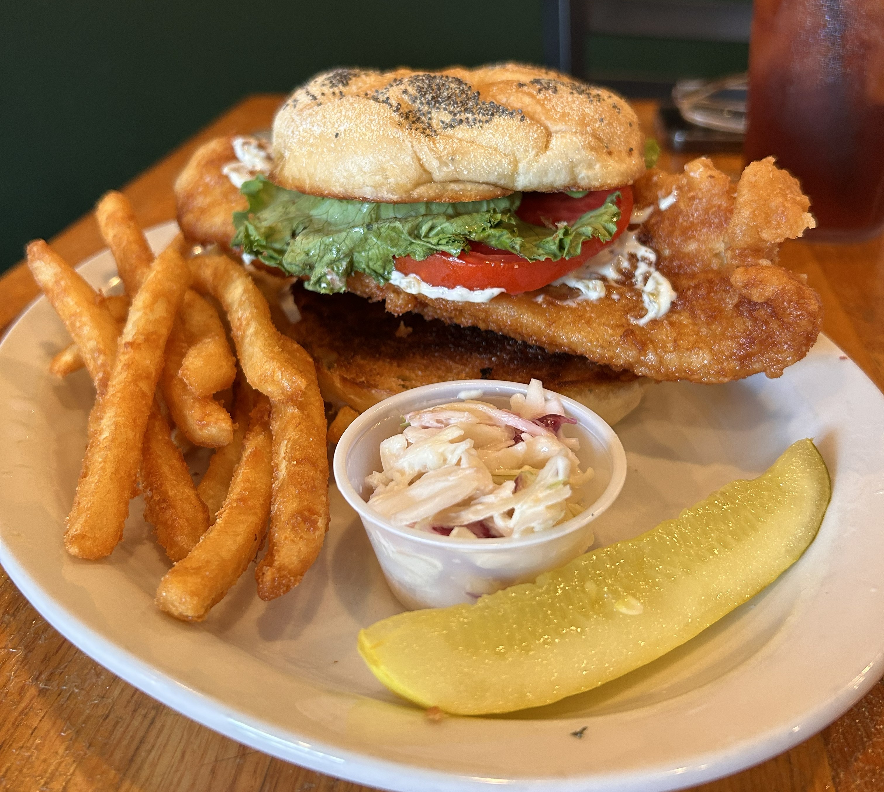 Fried Grouper Sandwich at Hinchey's Chicago Bar & Grill