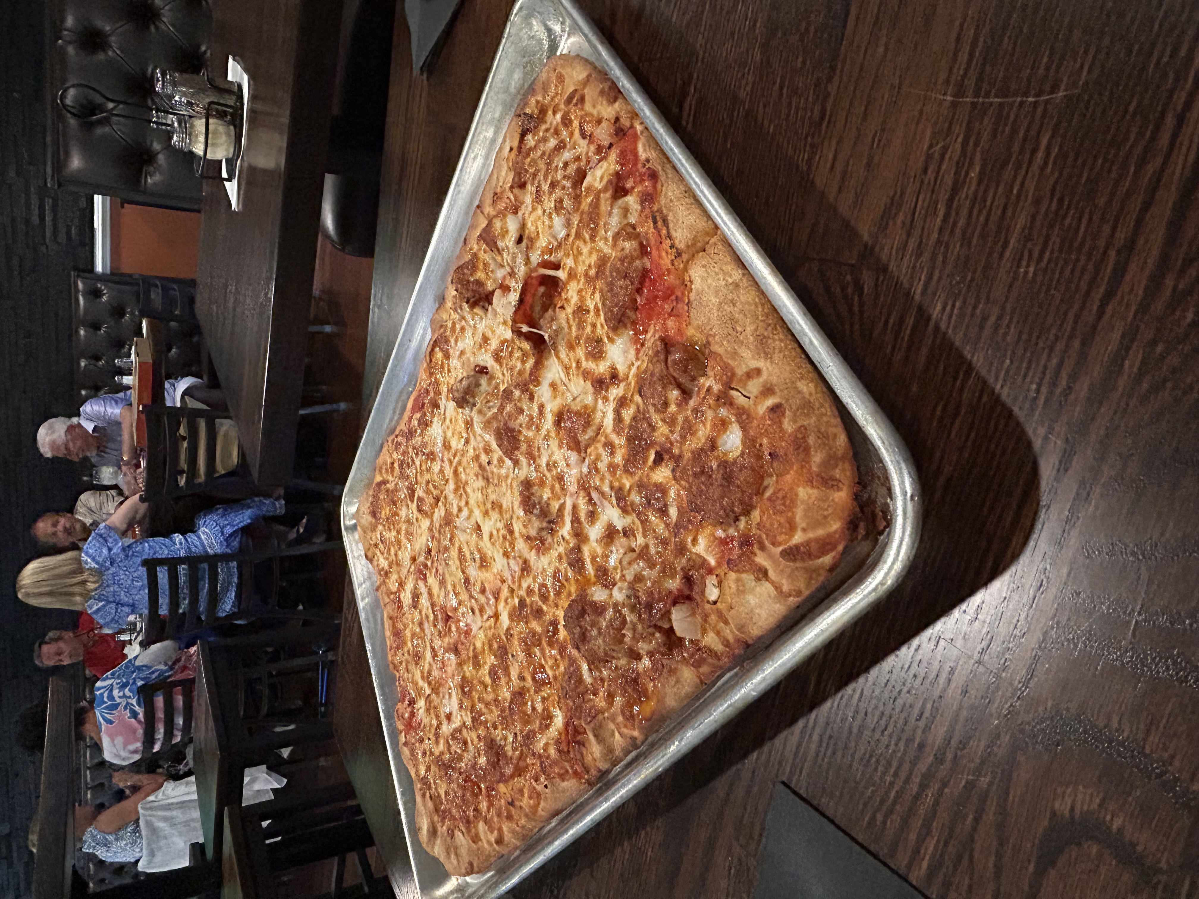 Chicago-Style Pan Pizza at Capri Pizza & Pasta