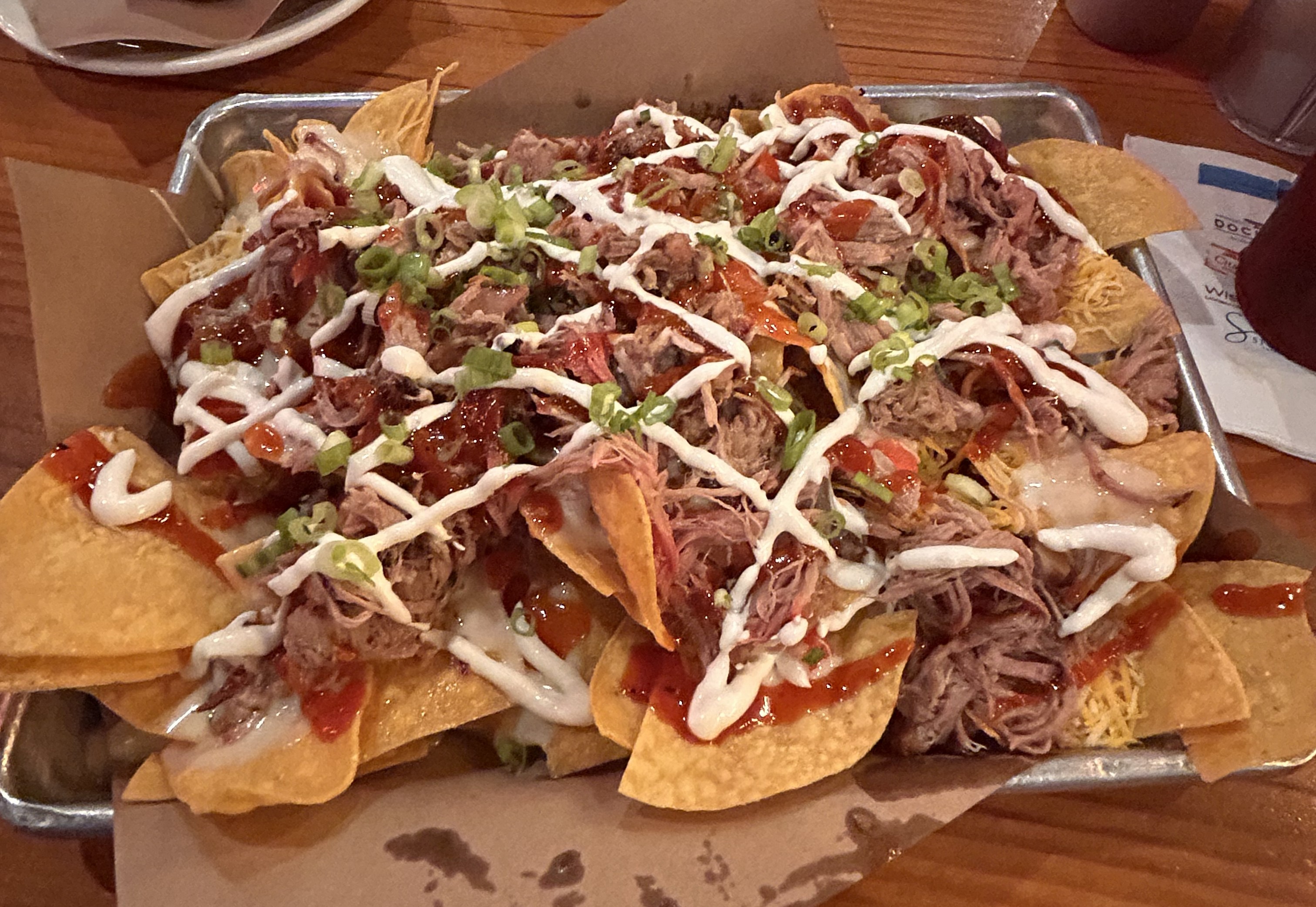 BBQ Nachos at One Hot Mama’s