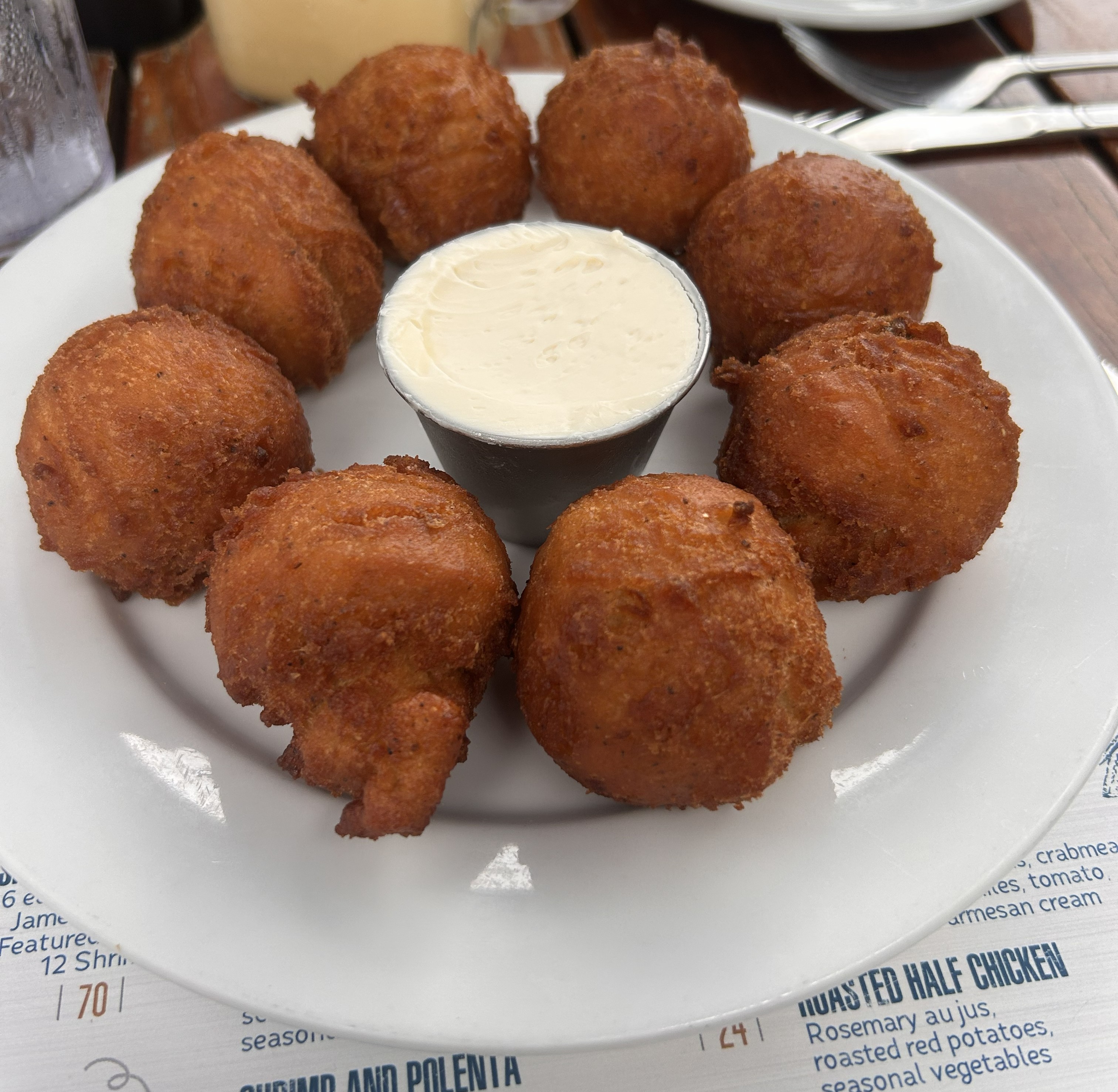 Hushpuppies at Fish Camp on Broad Creek