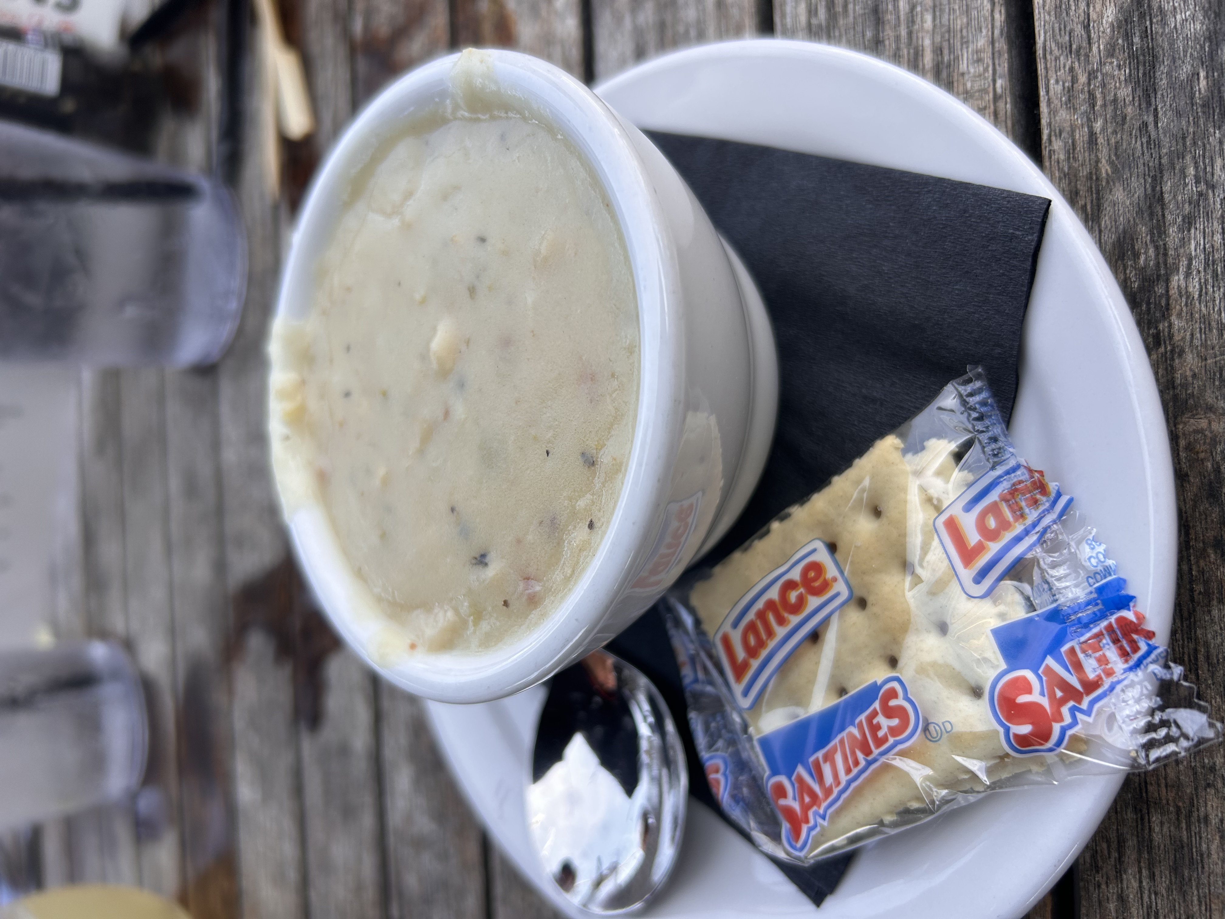 New England Clam Chowder at Hudson's