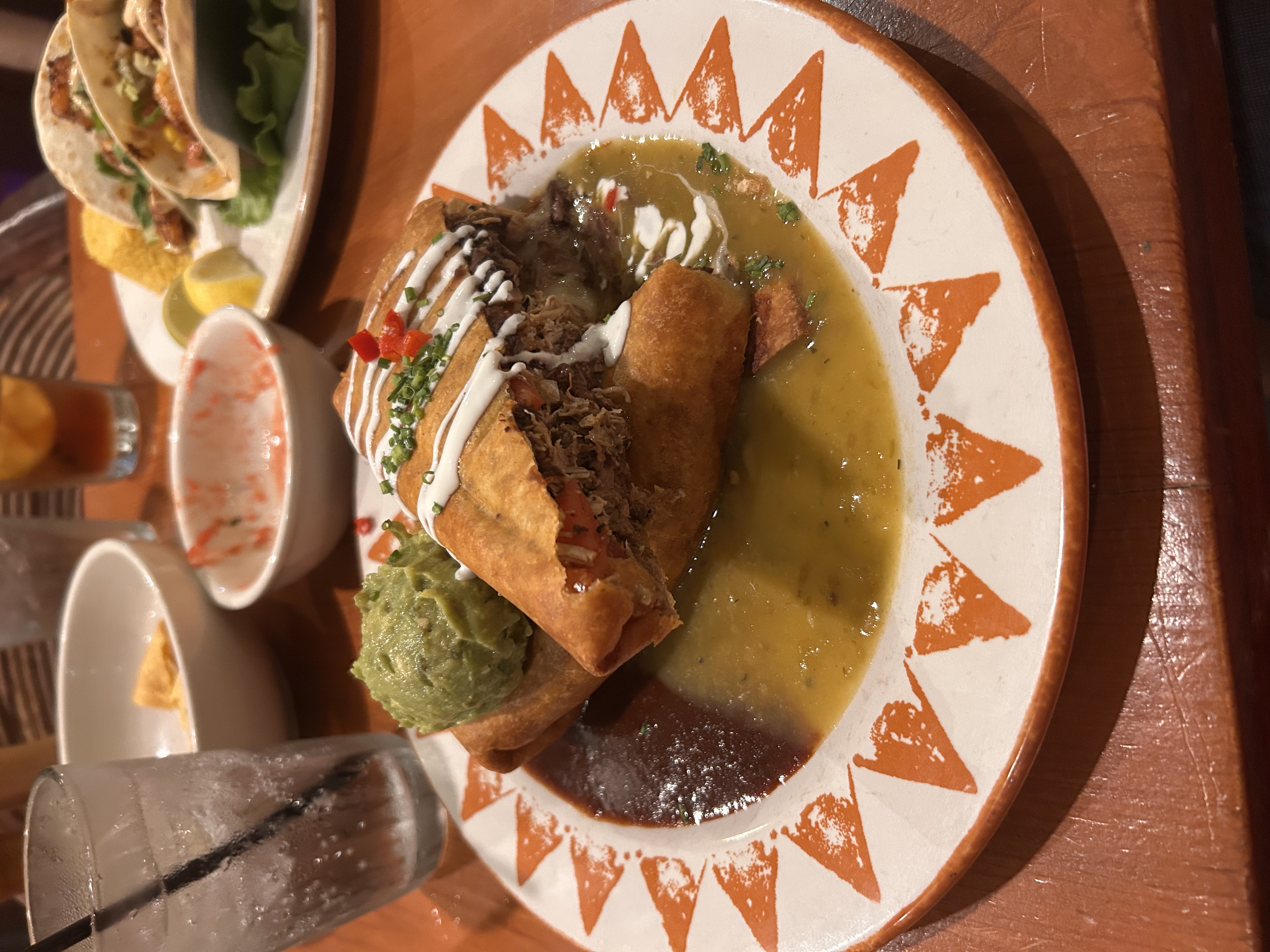 Outrageous Chimichanga at Santa Fe Cafe