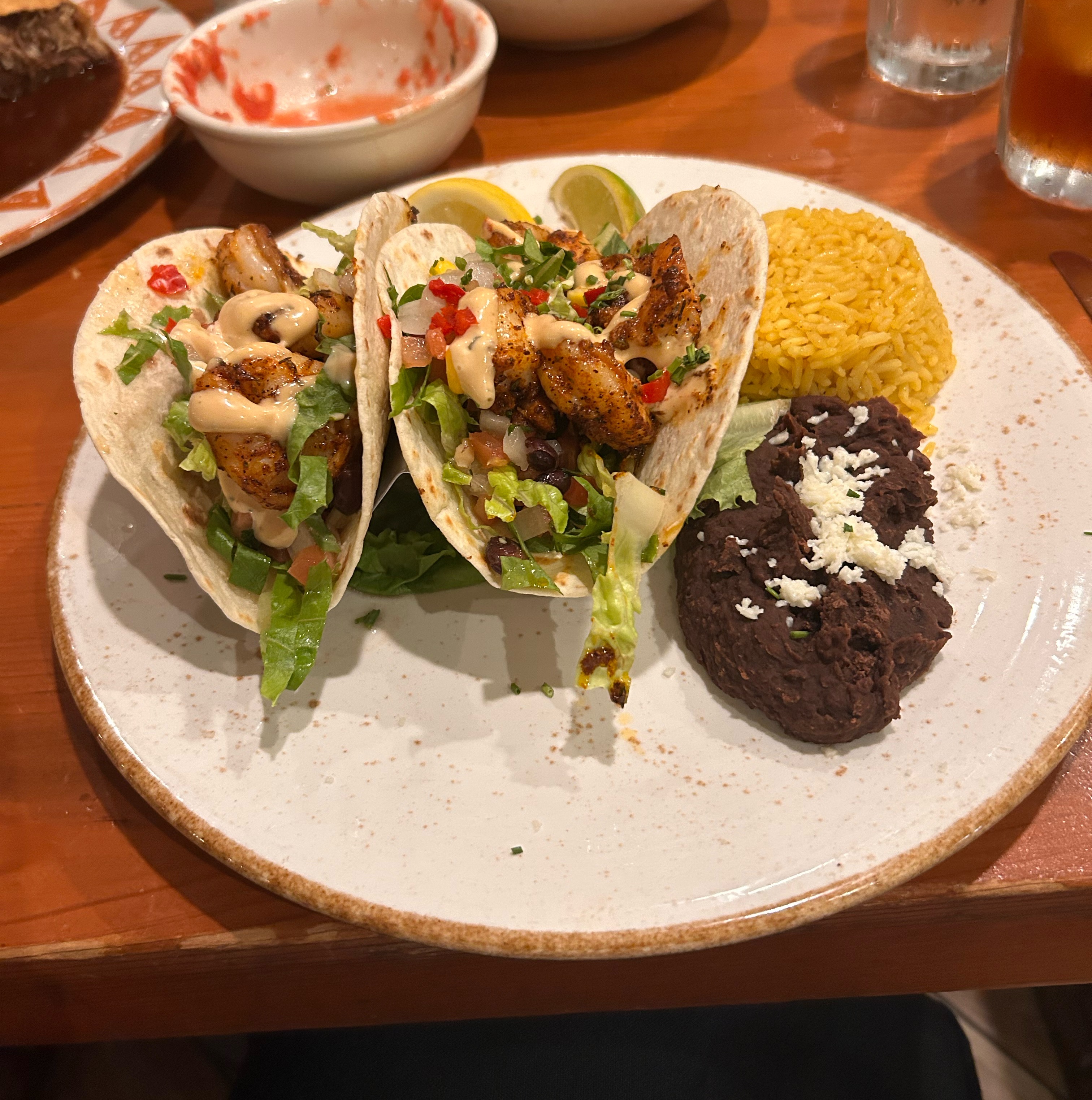 Shrimp Tacos at Santa Fe Cafe