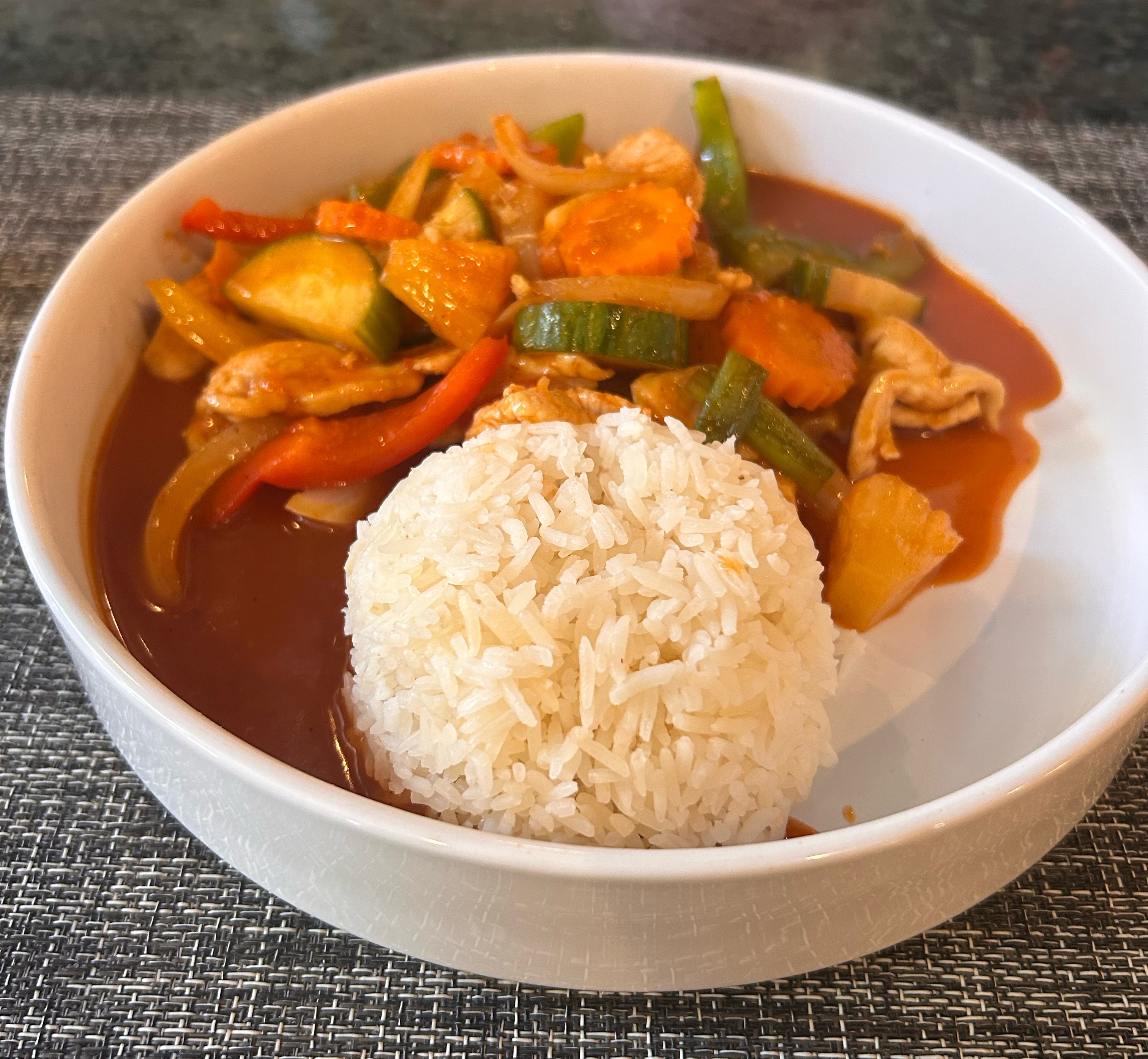 Sweet and Sour Chicken Stir Fry at Ruan Thai Hut