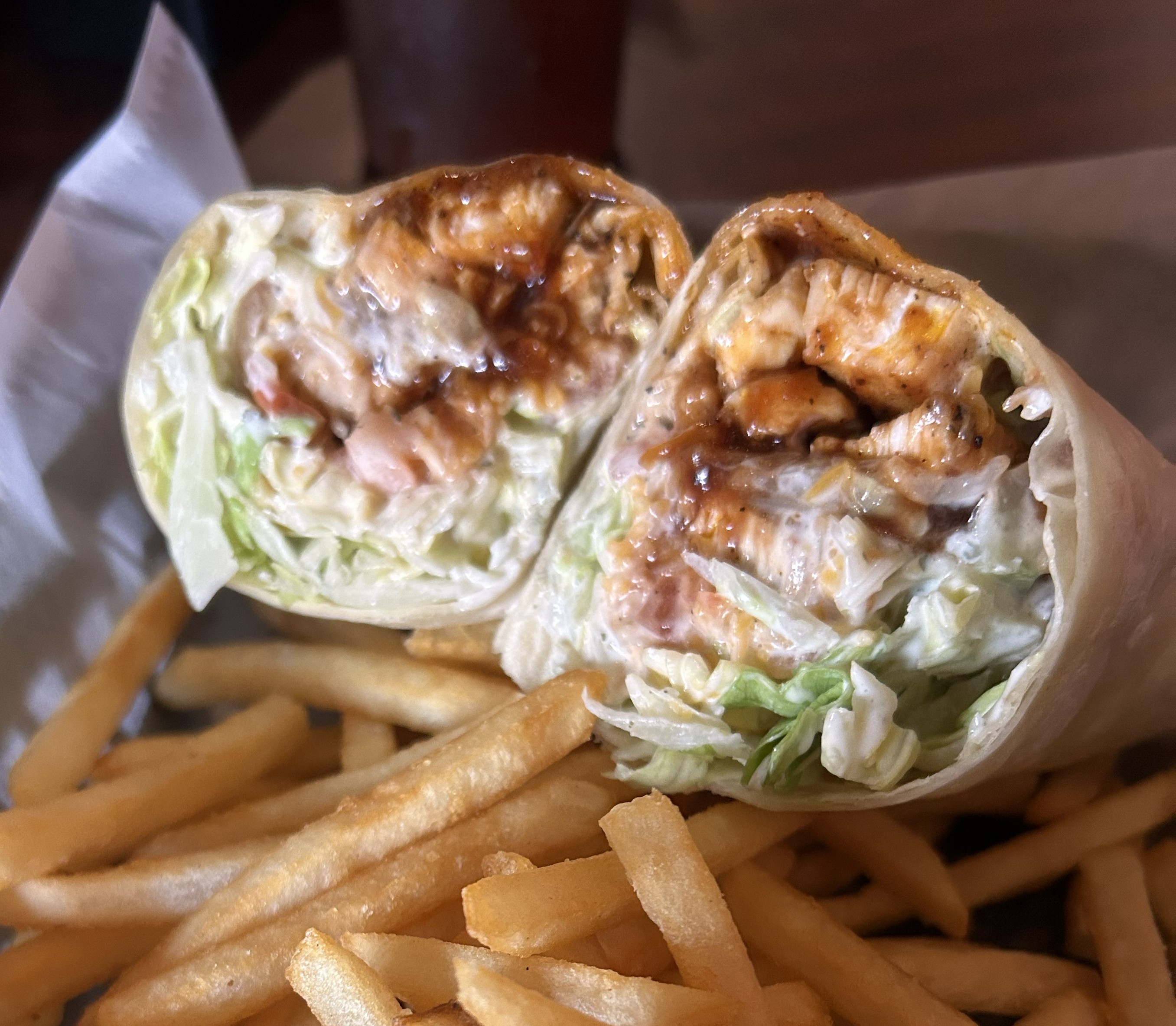 BBQ Chicken Wrap at Street Meet American Tavern