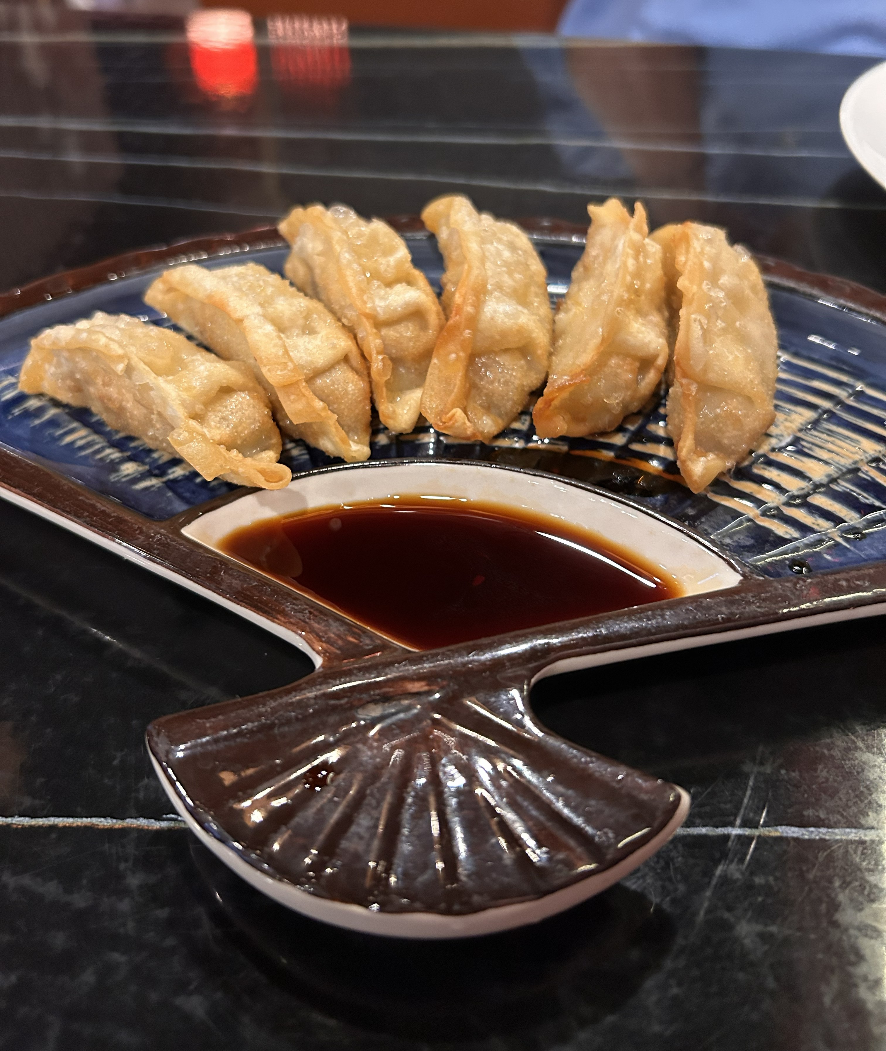 Pan Fried Pork Dumplings at E-Tang Asian Bistro