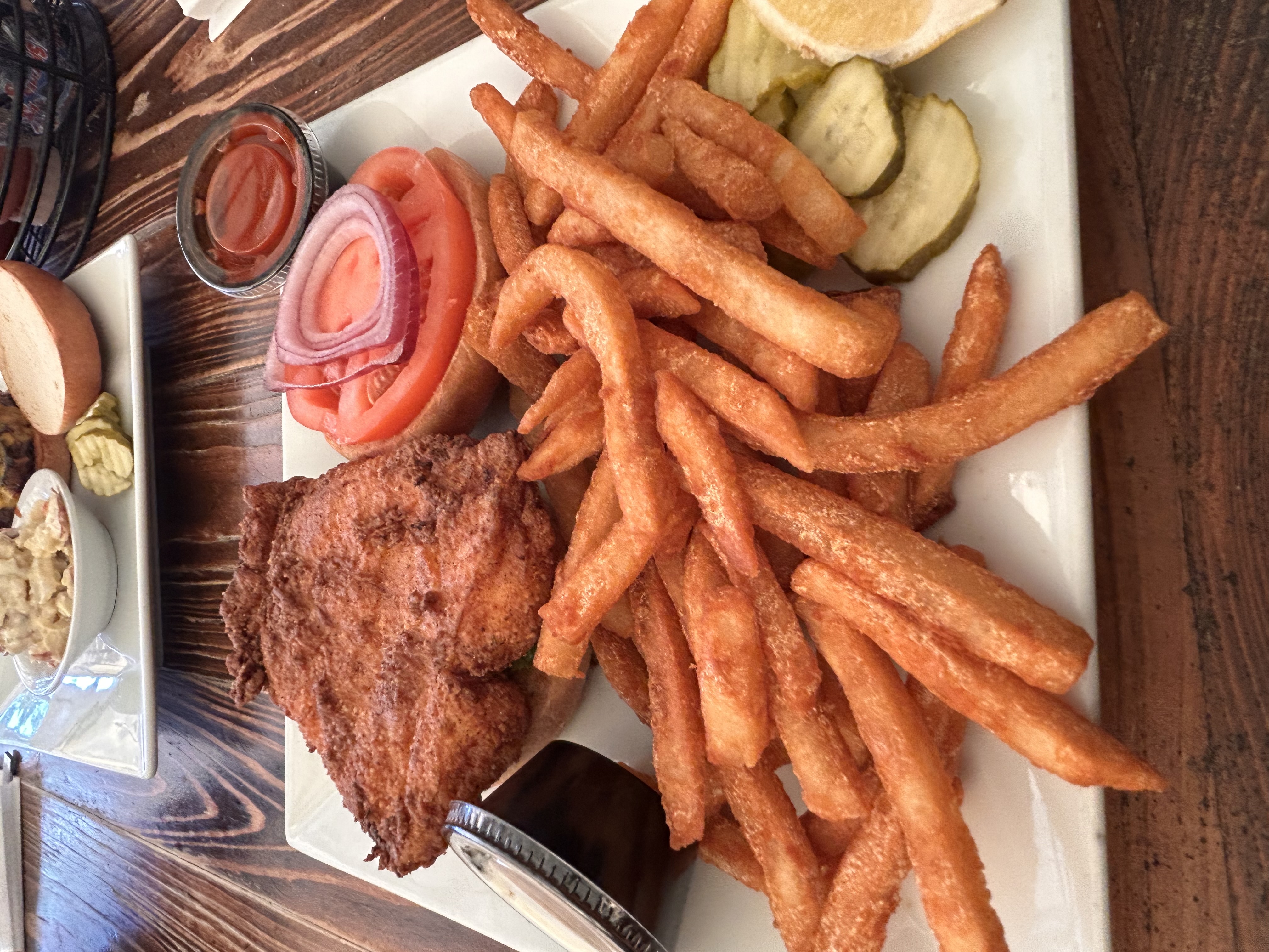 Buffalo Triggerfish Sandwich at Captain Woody’s