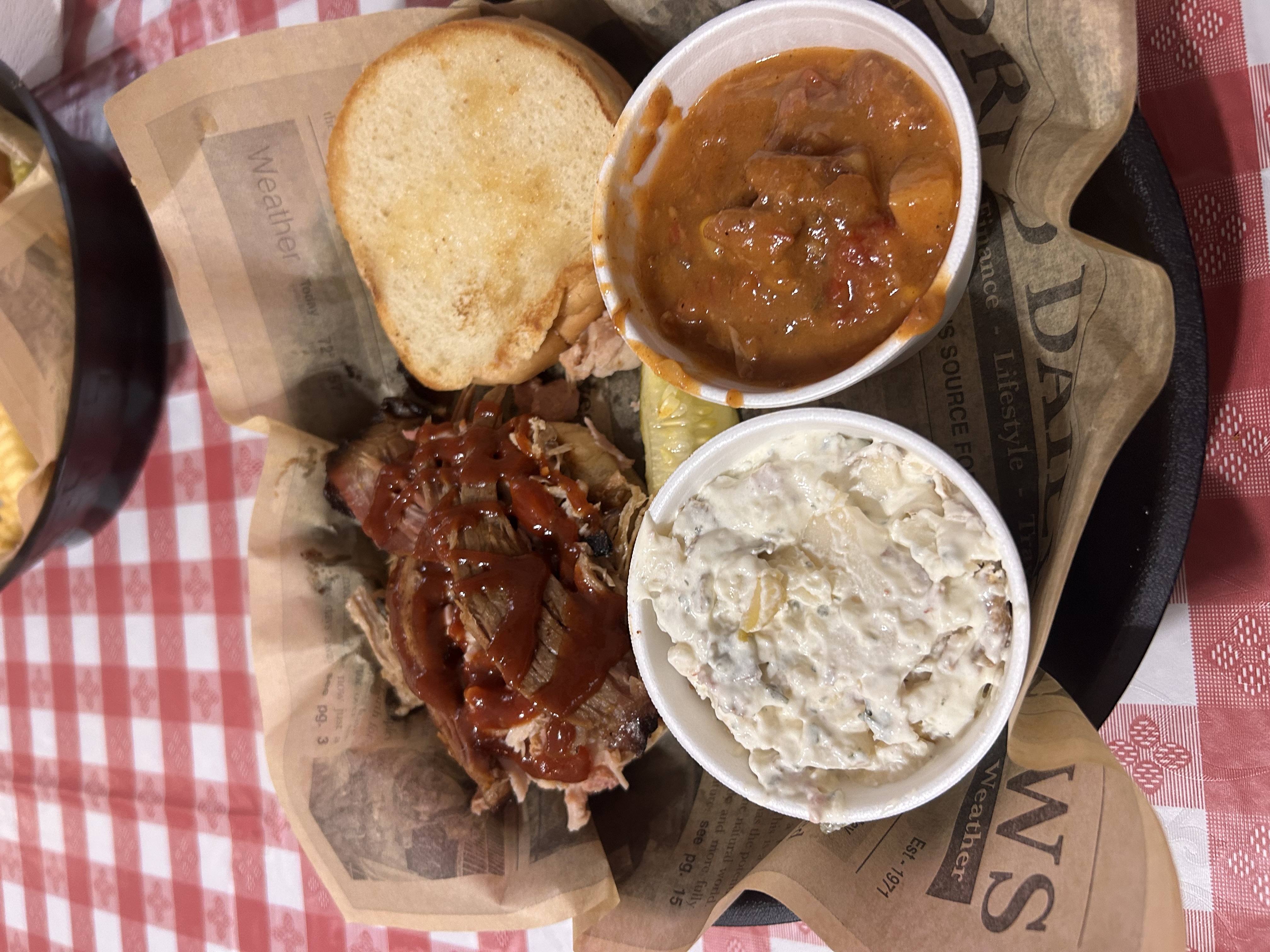 Train Wreck Sandwich at Choo-Choo BBQ Express